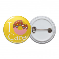 I Donut Care Pinback Button